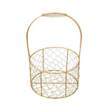 Golden Iron Crafts Hand Gift Flower Basket Handheld Flower Basket Flower Bundle Packaging Basket In Australia - Darrahopens