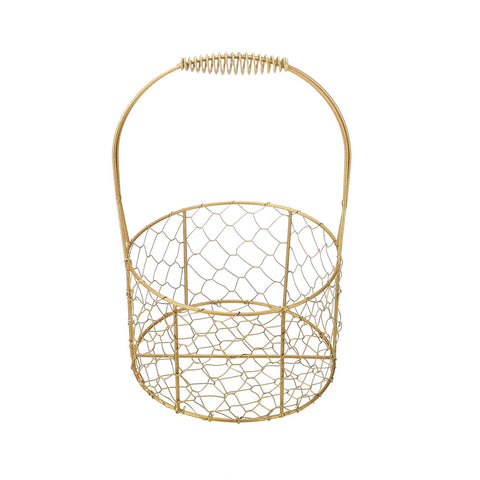 Golden Iron Crafts Hand Gift Flower Basket Handheld Flower Basket Flower Bundle Packaging Basket In Australia - Darrahopens