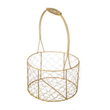 Golden Iron Crafts Hand Gift Flower Basket Handheld Flower Basket Flower Bundle Packaging Basket In Australia - Darrahopens