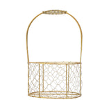 Golden Iron Crafts Hand Gift Flower Basket Handheld Flower Basket Flower Bundle Packaging Basket In Australia - Darrahopens