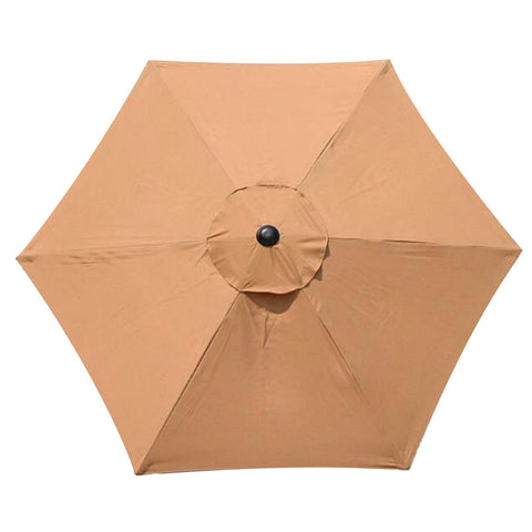 2pcs Patio Umbrella Replacement Canopy Beige 9.8ft 6 Ribs Umbrella Canopy for Outdoor Courtyard Terrace