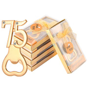 24pcs Bottle Opener Zinc Alloy Exquisite Rose Gold Bottle Opener Set for 75 Years Old Birthday Party In Australia - Darrahopens