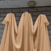 Khaki Sun Umbrella Cloth Water Proof Resilient UPF30+ Protection Beach Umbrella Cloth For Courtyard Camping In Australia - Darrahopens