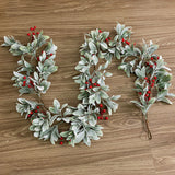 Lifelike Berry Flower Vine with Light 180cm Berry Flower Plant Vine Decor for Festival Wedding Birthday Garden In Australia - Darrahopens