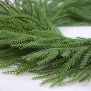 Artificial Norfolk Pine Wreath 60cm Faux Xmas Green Pine Hanging Wreath for Front Door Home Decor Single Color