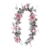 Artificial Xmas Decor Flower and Pine Needles Artificial Xmas Hanging Decor for Home Rattan In Australia - Darrahopens