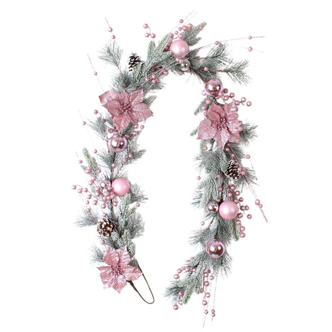 Artificial Xmas Decor Flower and Pine Needles Artificial Xmas Hanging Decor for Home Rattan In Australia - Darrahopens