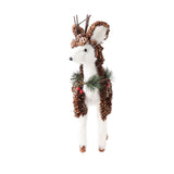 Xmas Deer Decoration Exquisite Cute Desktop Holiday Simulation Elk Figurine for Show Window Decoration