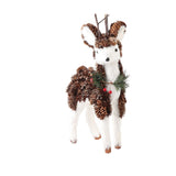 Xmas Deer Decoration Exquisite Cute Desktop Holiday Simulation Elk Figurine for Show Window Decoration