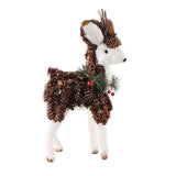 Xmas Deer Decoration Exquisite Cute Desktop Holiday Simulation Elk Figurine for Show Window Decoration