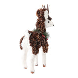 Xmas Deer Decoration Exquisite Cute Desktop Holiday Simulation Elk Figurine for Show Window Decoration