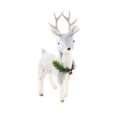 Xmas Deer Decoration Exquisite Cute Desktop Holiday Simulation Elk Figurine for Show Window Decoration