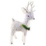 Xmas Deer Decoration Exquisite Cute Desktop Holiday Simulation Elk Figurine for Show Window Decoration