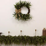 Artificial Olive Wreath 45cm Front Door Greenery Wreath with Olive Leaves Beans for Spring Home Decor In Australia - Darrahopens