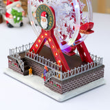 Illuminated Rotating Ferris Wheel Musical Toy Ferris Wheel Music Box Xmas Home Decoration