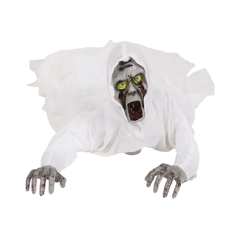 Electric Crawling Ghost Decor Scary Haunted House Decoration Glowing Twisting and Swaying Voice Controlled Hanging White Ghost In Australia - Darrahopens