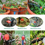 20m Garden Irrigation Timer Controller with 8-Holes Dripper Drip Irrigation Watering Kit