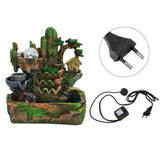 Distinctive Desktop Water Fountain Simulation Rockery Landscape Ornament with Atomizing EffectEU Plug 220V In Australia - Darrahopens