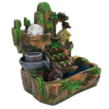 Distinctive Desktop Water Fountain Simulation Rockery Landscape Ornament with Atomizing EffectEU Plug 220V In Australia - Darrahopens