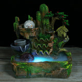 Distinctive Desktop Water Fountain Simulation Rockery Landscape Ornament with Atomizing EffectEU Plug 220V In Australia - Darrahopens