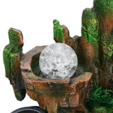 Distinctive Desktop Water Fountain Simulation Rockery Landscape Ornament with Atomizing EffectEU Plug 220V