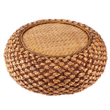 Household JapaneseStyle Round Floor Seats Cushion for Living Room Balcony Tatami Coffee Color