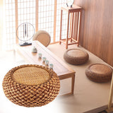 Household JapaneseStyle Round Floor Seats Cushion for Living Room Balcony Tatami Coffee Color