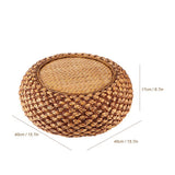 Household JapaneseStyle Round Floor Seats Cushion for Living Room Balcony Tatami Coffee Color