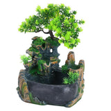 Small Rockery with Spray Fountain Waterfall Fog Water Pump Atomizer In Australia - Darrahopens