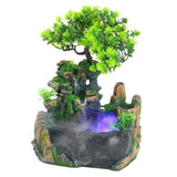 Small Rockery with Spray Fountain Waterfall Fog Water Pump Atomizer