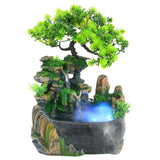 Small Rockery with Spray Fountain Waterfall Fog Water Pump Atomizer