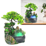 Small Rockery with Spray Fountain Waterfall Fog Water Pump Atomizer