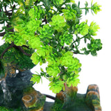 Small Rockery with Spray Fountain Waterfall Fog Water Pump Atomizer