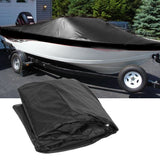 420D Silver Coating Oxford Cloth Waterproof UV Protection Boat Yacht Cover 530x290cmBlack