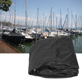 420D Silver Coating Oxford Cloth Waterproof UV Protection Boat Yacht Cover 530x290cmBlack