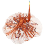 Automatic Fishing Net Cast Net for Bait Trap Outdoor Fish Throw Mesh with Steel Pendant