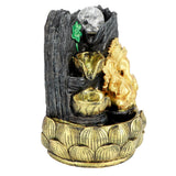 Desktop Water Fountain Ganesha Elephant Statue Buddha Decoration Home Ornament with Light Ball Decor