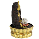Resin Water Fountain Ornaments Meditating Buddha Statue LED Lighted Tabletop Fountain Home DecorationUS Plug 110V In Australia - Darrahopens