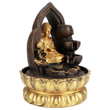 LED Lighted Tabletop Fountain Resin Water Fountain Ornaments Meditating Buddha Statue Home DecorationUS Plug 110V In Australia - Darrahopens