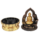LED Lighted Tabletop Fountain Resin Water Fountain Ornaments Meditating Buddha Statue Home DecorationUS Plug 110V In Australia - Darrahopens