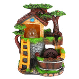Desktop Fountain Decoration Indoor Simulation Resin Rockery Fake Tree Feng Shui Landscape Table Ornaments