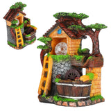 Desktop Fountain Decoration Indoor Simulation Resin Rockery Fake Tree Feng Shui Landscape Table Ornaments