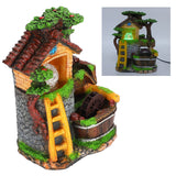 Desktop Fountain Decoration Indoor Simulation Resin Rockery Fake Tree Feng Shui Landscape Table Ornaments