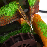 Desktop Fountain Decoration Indoor Simulation Resin Rockery Fake Tree Feng Shui Landscape Table Ornaments