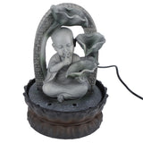 LED Resin Buddha Tabletop Waterfall Fountain Relaxing Indoor Decoration for Home OfficeUS Plug 110V 16059 In Australia - Darrahopens