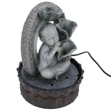 LED Resin Buddha Tabletop Waterfall Fountain Relaxing Indoor Decoration for Home OfficeUS Plug 110V 16059 In Australia - Darrahopens