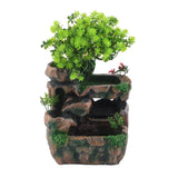 Resin Rockery Simulation Tree Flowing Water Tabletop Fountain Decoration In Australia - Darrahopens