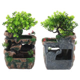 Resin Rockery Simulation Tree Flowing Water Tabletop Fountain Decoration