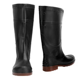 1 Pair Rain Boots PVC Non Slip Waterproof Safety Work Rain Shoes Footwear Accessory(Black 41) In Australia - Darrahopens