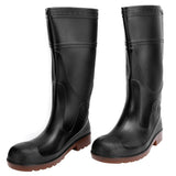 1 Pair Rain Boots PVC Non Slip Waterproof Safety Work Rain Shoes Footwear Accessory(Black 41) In Australia - Darrahopens